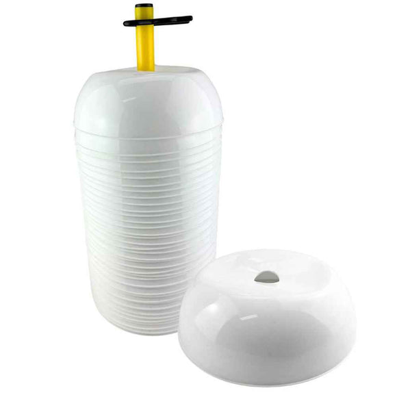 Patrick 40-Piece Dome with Stand (White)