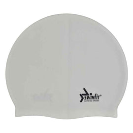 Swimfit Senior Silicone Cap (White)