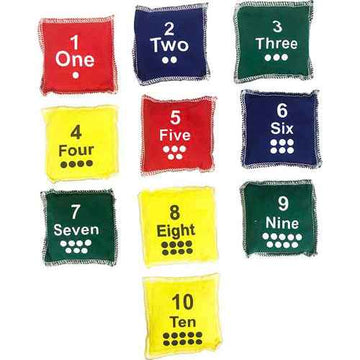 Alliance Numbers 1 to 10 Cotton Bean Bag Set