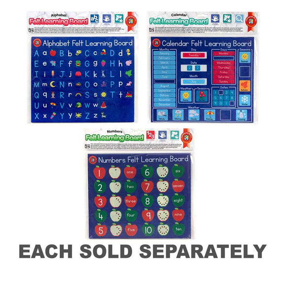 Learning Can Be Fun Felt Learning Board Game