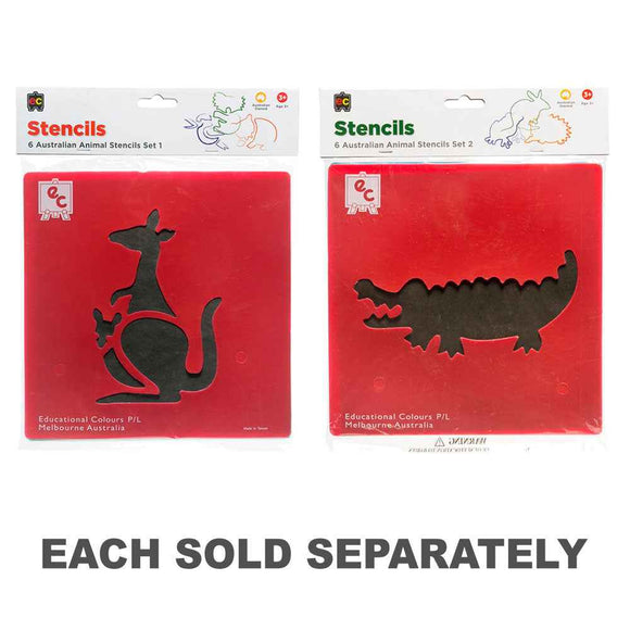 Australian Animals Stencil (Pack of 6)