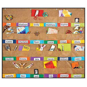 Hessian Wall Storage Pockets (120x102cm)
