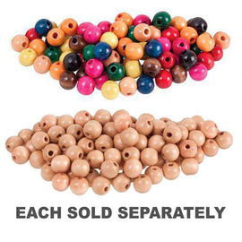 Round Wooden Beads 12mm 100pk