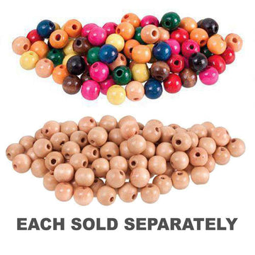 Round Wooden Beads 12mm 100pk