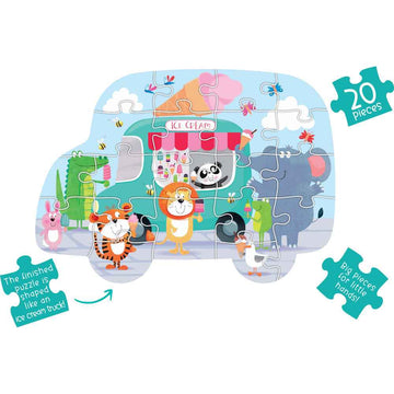 Learning Can Be Fun Ice Cream Party Truck Shaped Puzzle