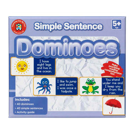 Simple Sentence Dominoes Educational Game