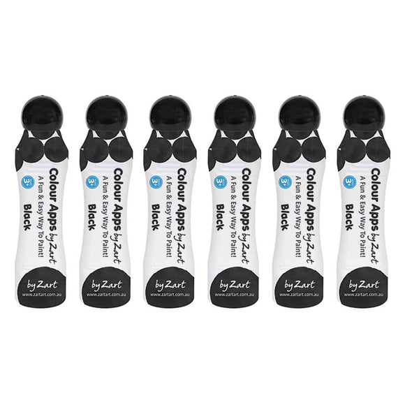 Zart Water Based Colour Apps Markers 6pcs