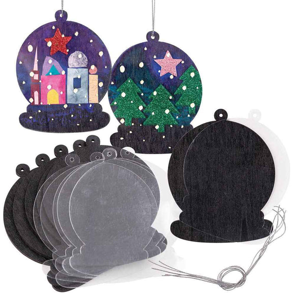 Wooden Snow Globe Kit 20pk