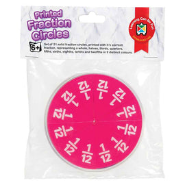 Printed Fraction Circles Hangsell