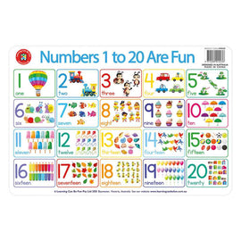 Numbers 1 to 20 Placemat