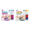 Educational Colours Wooden Stamp Set 51pcs
