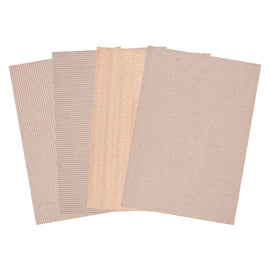 Corrugated Natural Card A4 20pk