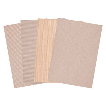 Corrugated Natural Card A4 20pk