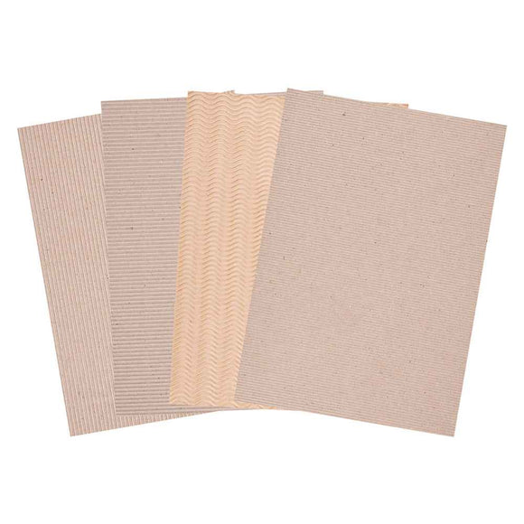 Corrugated Natural Card A4 20pk
