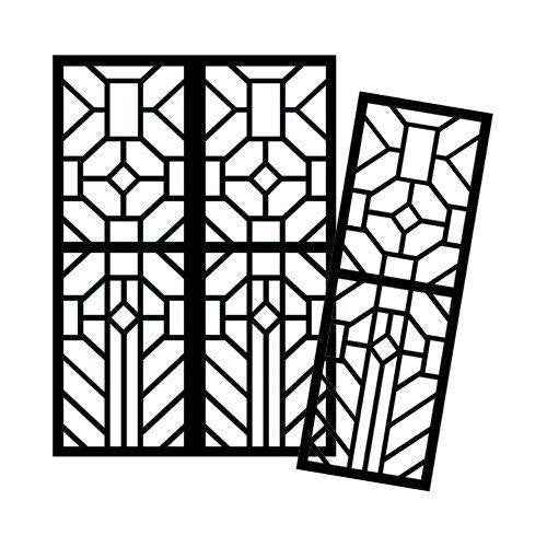 Cardboard Stained Glass Frames 20pcs