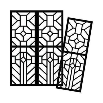 Cardboard Stained Glass Frames 20pcs