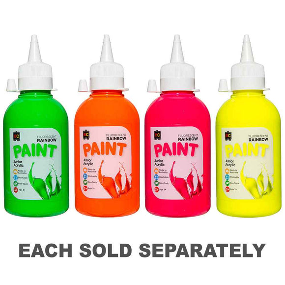 Educational Colours Fluoro Rainbow 250mL