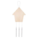 Wooden Garden Wind Chimes House 10pcs