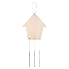 Wooden Garden Wind Chimes House 10pcs