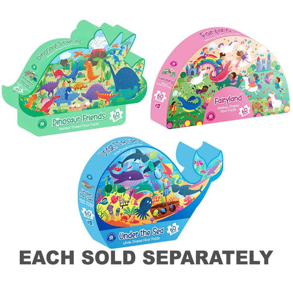 Learning Can Be Fun Shaped Floor Jigsaw Puzzle