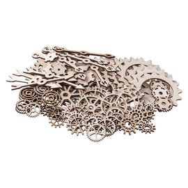 Wooden Gears and Cogs 100pk