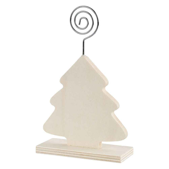 Wooden Stand with Photo Holder Tree