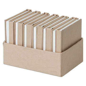 Kraft Mini Notebooks 12pcs (7.5x7.5cm)