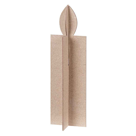 Papier Mache Standing Candle Set 10pk