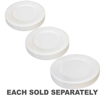 Creative School Supply Paper Plate 50pcs (White)