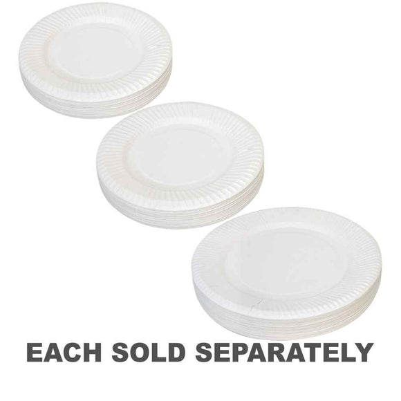 Creative School Supply Paper Plate 50pcs (White)