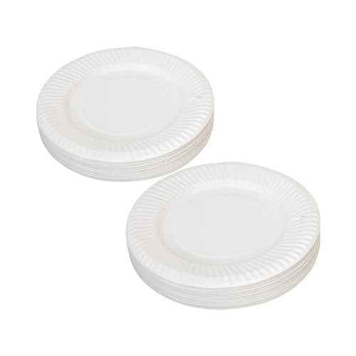 Creative School Supply Paper Plate 50pcs (White)