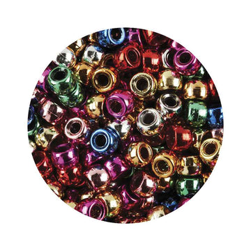 Metallic Pony Beads 1000pcs