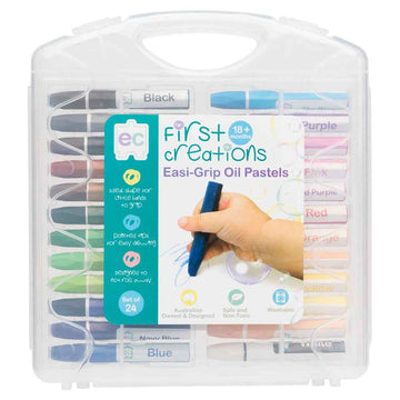 Hexagonal Oil Pastels in Case (Pack of 24)