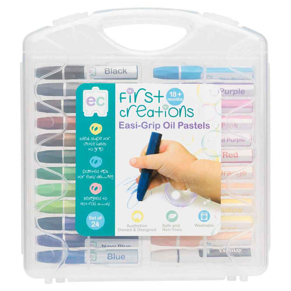 Hexagonal Oil Pastels in Case (Pack of 24)
