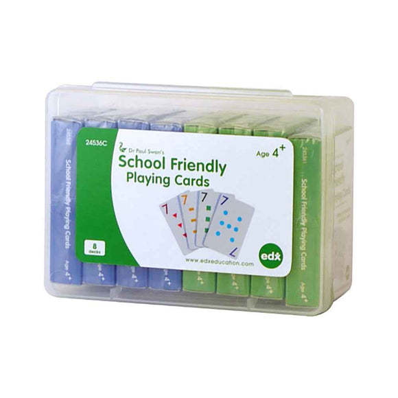 Child Friendly Playing Cards 8 Decks Set