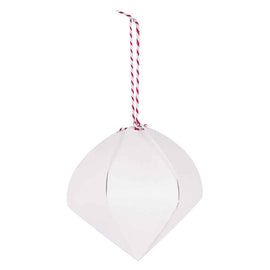 Cardboard 3D Baubles 10pk