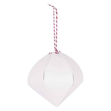 Cardboard 3D Baubles 10pk