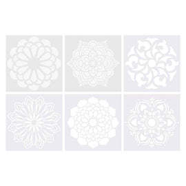 Mandala Stencils 6pcs (15x15cm)