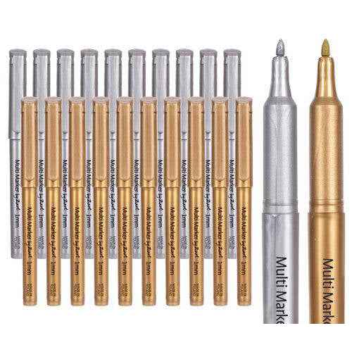 Zart Multi Markers 20pcs (Gold and Silver)