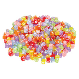 Alphabet Cube Beads 100g