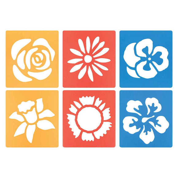 Flower Stencils 6pcs (14.5x15cm)