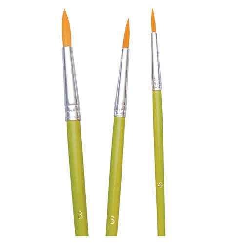Budget Taklon Round Brush 10pk