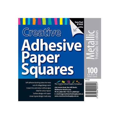 Adhesive Paper Squares 100pk