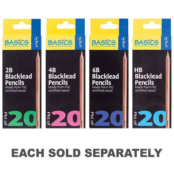 Basics Blackleads Pencil 20pcs
