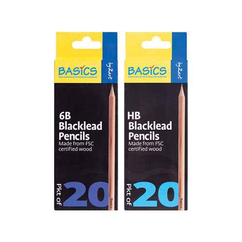 Basics Blackleads Pencil 20pcs