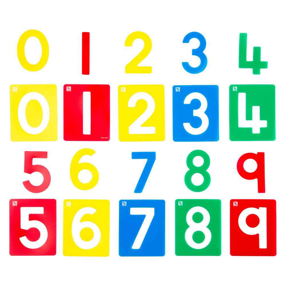 First Creations Number Stencils (Pack of 10)