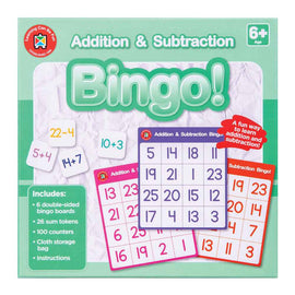 Addition and Subtraction Bingo Math Game