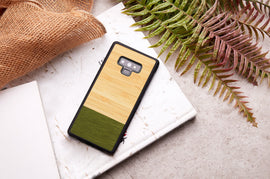 Coque pour smartphone man&wood galaxy note 9 motif forêt de bambous noir