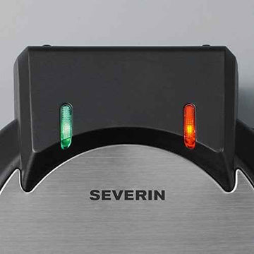 Severin WA 2103 waffle iron 4 waffle(s) 1200 W Black, Silver