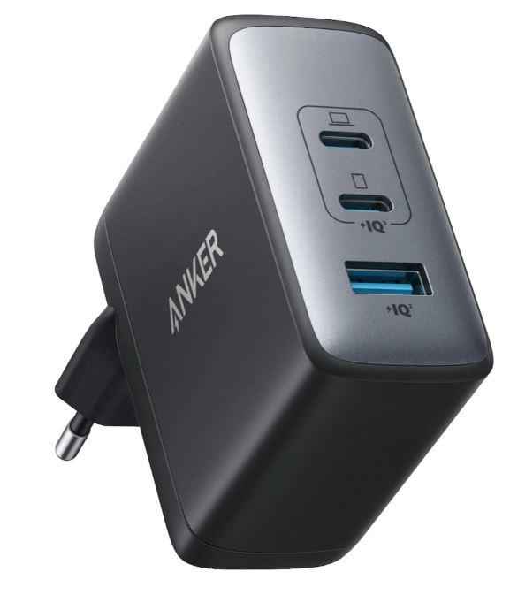 Chargeur secteur Anker « 736 » 100 W, QC 3.0, 2 x USB Type-C, 1 x USB, noir, « A2145G11 » (timbre vert : 0,18 lei) - 0194644098551